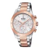Hot Orologio Festina Donna Chrono Diamond Acciaio Placcato in Oro Rosa Cassa mm. 38 con Quadrante Argento Collezione Boyfriend Donna Orologi Festina Donna