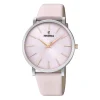 Outlet Orologio Festina Donna Classic In Acciaio MM. 38 Colore Rosa Cipria con Cinturino in Pelle Rosa Donna Orologi Festina Donna