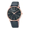 Discount Orologio Festina Donna Classic In Acciaio MM. 38 Quadrante Nero con Cinturino in Pelle Grigio Donna Orologi Festina Donna