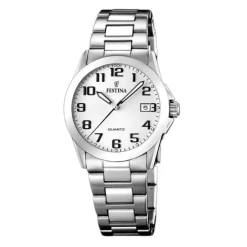 Discount Orologio Festina Donna Classic In Acciaio Con Quadrante Argentè Donna Orologi Festina Donna