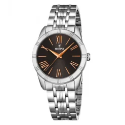 Sale Orologio Festina Donna In Acciaio Con Quadrante Brown E Bracciale In Acciaio Donna Orologi Festina Donna
