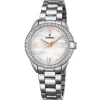 Sale Orologio Festina Donna Mademoiselle Bianco Lunetta Strass Donna Orologi Festina Donna