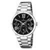 Hot Orologio Festina Donna Multifunzione In Acciaio Con Quadrante Nero Donna Orologi Festina Donna