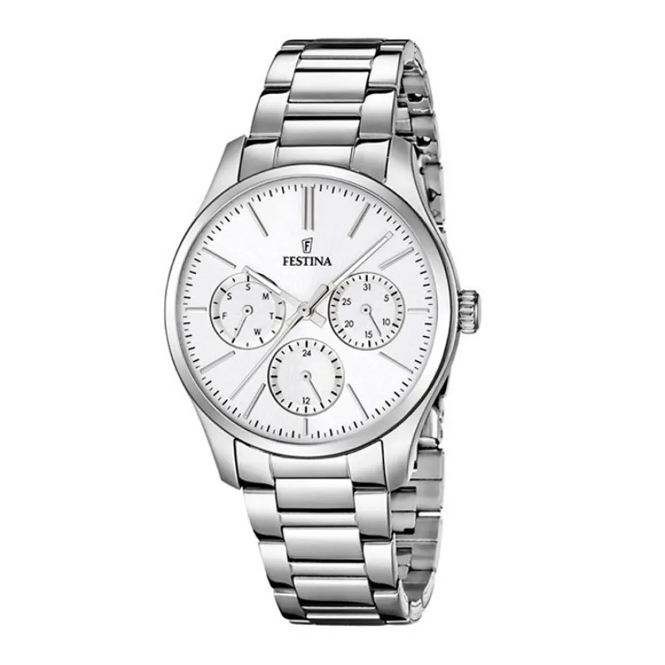 Sale Orologio Festina Donna Multifunzione In Acciaio Con Quadrante Argento Donna Orologi Festina Donna