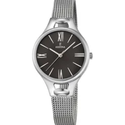 Fashion Orologio Festina Donna Nuova Collezione Mademoiselle Grey In Acciaio Con Cinturino Milano Donna Orologi Festina Donna