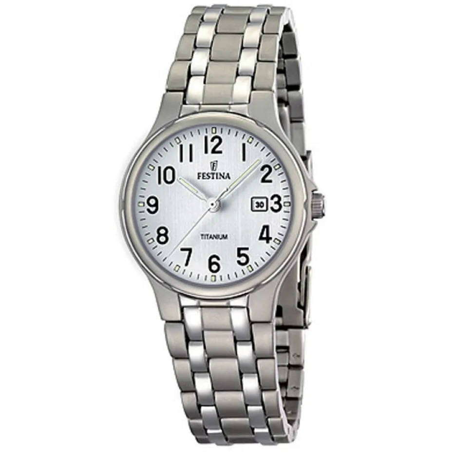 Hot Orologio Festina Donna Titanium In Titanio Con Quadrante Argentè Donna Orologi Festina Donna