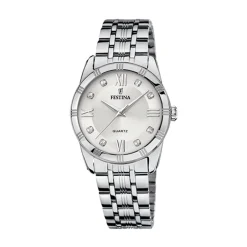 Sale Orologio Festina Glamour Bianco Bracciale Acciaio 32 mm Donna Orologi Festina Donna