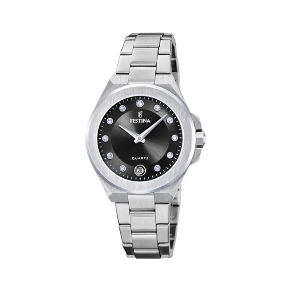 Sale Orologio Festina Mademoiselle Nero Acciaio Quartz 33mm Donna Orologi Festina Donna