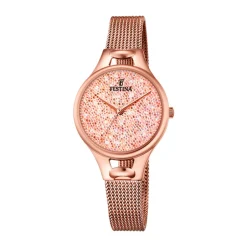 Fashion Orologio Festina Mademoiselle al Quarzo in Acciaio Placcato Rosa 32 mm Donna Orologi Festina Donna