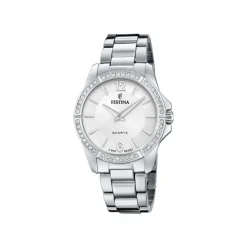 Online Orologio Festina Mademoiselle Grigio Acciaio Quartz 34,5 mm Donna Orologi Festina Donna