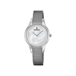New Orologio Festina Mademoiselle Grigio Acciaio Quartz 30 mm Donna Orologi Festina Donna
