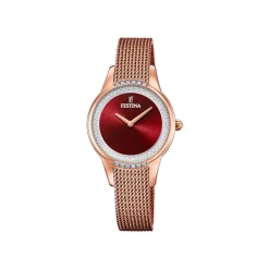 Fashion Orologio Festina Mademoiselle Rosso Acciaio Quartz 30 mm Donna Orologi Festina Donna