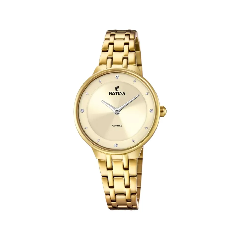 Outlet Orologio Festina Mademoiselle Beige Acciaio Quartz 30 mm Donna Orologi Festina Donna