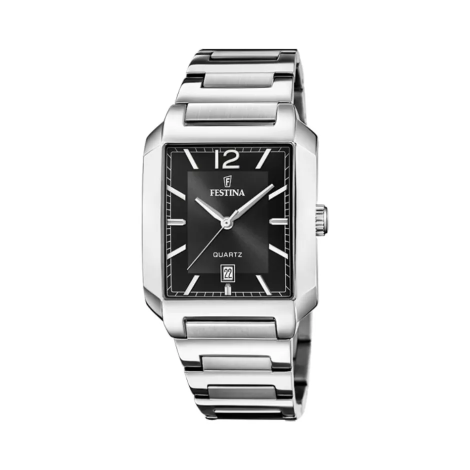 Best Orologio Festina On The Square Nero Acciaio Quartz 36 mm Uomo Orologi Festina Uomo