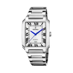 Hot Orologio Festina On The Square Grigio Acciaio Quartz 36 mm Uomo Orologi Festina Uomo