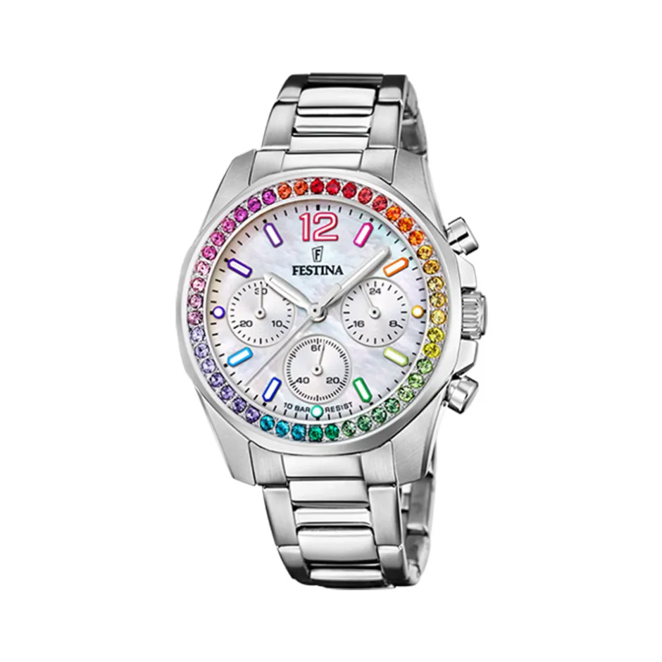 Sale Orologio Festina Rainbow Chrono Quarzo 38,1 mm Donna Orologi Festina Donna