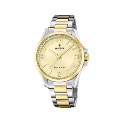 Hot Orologio Festina Solar Energy Beige Acciaio Quartz 41 mm Uomo Orologi Festina Uomo