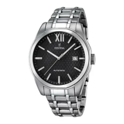 Sale Orologio Festina Sport Automatic Uomo In Acciaio Con Quadrante Nero a Scacchi Uomo Orologi Festina Uomo