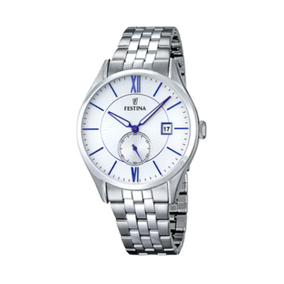 Best Orologio Festina Sport Uomo In Acciaio Con Indici Blu Uomo Orologi Festina Uomo