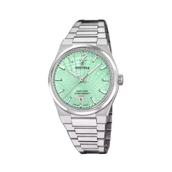 Discount Orologio Festina Swiss Made Verde Acciaio Quartz 35 mm Donna Orologi Festina Donna