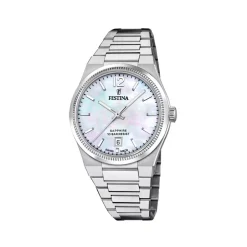 Fashion Orologio Festina Swiss Made Beige Acciaio Quartz 35 mm Donna Orologi Festina Donna