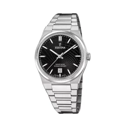New Orologio Festina Swiss Made Nero Acciaio Quartz 40 mm Uomo Orologi Festina Uomo