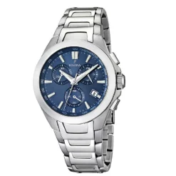 Clearance Orologio Festina Uomo Chrono In Acciaio MM. 41 Con Quadrante Blue Uomo Orologi Festina Uomo