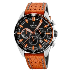 Best Orologio Festina Uomo Chrono Sport In Acciaio e Pelle 44 mm Uomo Orologi Festina Uomo