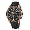 Sale Orologio Festina Uomo Chronograph Con Quadrante Nero Tridimensionale Cassa Acciaio PVD Rosa MM. 44 Collezione Prestige con Cinturino in Gomma Nero Uomo Orologi Festina Uomo