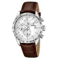 Best Orologio Festina Uomo Chrono Sport In Acciaio e Pelle Marrone Uomo Orologi Festina Uomo