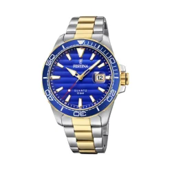 Online Orologio Festina Uomo Solo Tempo in Acciaio Placcato Oro Giallo 44 mm Uomo Orologi Festina Uomo