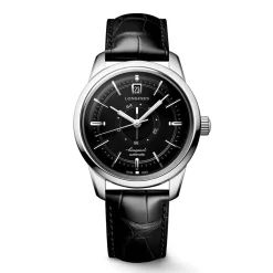 Fashion Orologio Longines Conquest Heritage Central Power Reserve Nero 38 mm Uomo Orologi Longines Uomo