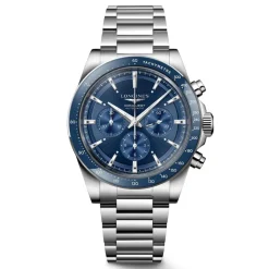 Outlet Orologio Longines Conquest Chronograph Blu 42 mm Uomo Orologi Longines Uomo