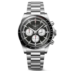 Outlet Orologio Longines Conquest Chronograph Nero 42 mm Uomo Orologi Longines Uomo