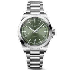 New Orologio Longines Conquest Verde Automatico 41 mm Uomo Orologi Longines Uomo