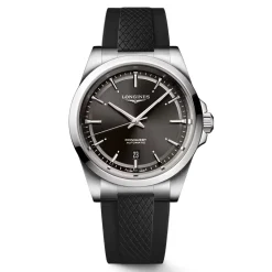 Online Orologio Longines Conquest Nero Caucciu 41 mm Uomo Orologi Longines Uomo