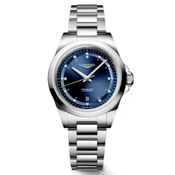 Fashion Orologio Longines Conquest Automatico Blu con Diamanti 30 mm Donna Orologi Longines Donna