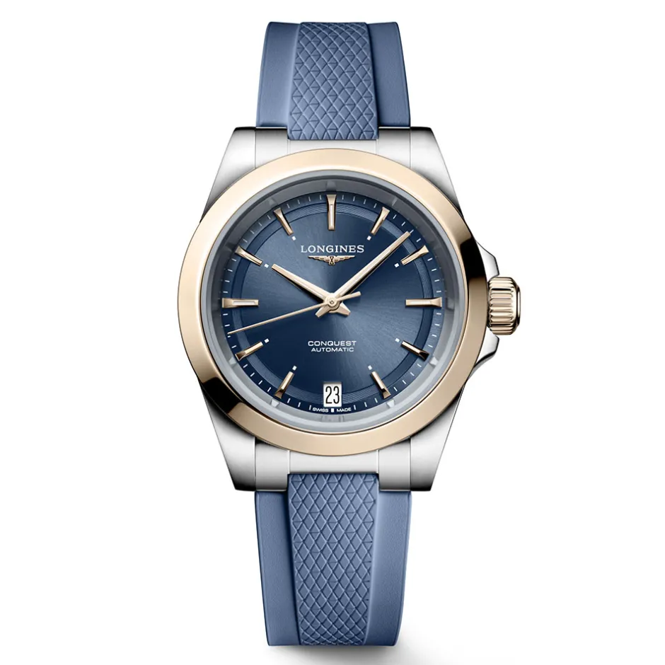 Best Orologio Longines Conquest Blu Caucciu Automatico 34 mm Donna Orologi Longines Donna