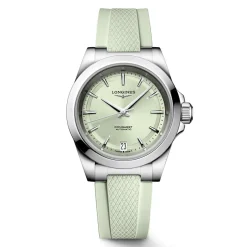 Sale Orologio Longines Conquest Verde Caucciu Automatico 34 mm Donna Orologi Longines Donna