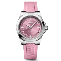 Fashion Orologio Longines Conquest Rosa Caucciu Automatico 34 mm Donna Orologi Longines Donna