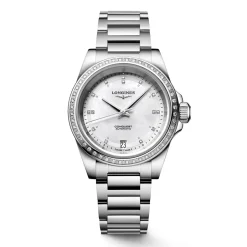 Discount Orologio Longines Conquest Automatico Madreperla con Diamanti 34 mm Donna Orologi Longines Donna