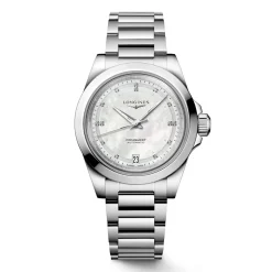 Clearance Orologio Longines Conquest Automatico Madreperla con Diamanti 34 mm Donna Orologi Longines Donna
