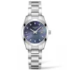 Outlet Orologio Longines Conquest Classic Quarzo Acciaio Madreperla Nera 29,5 mm Donna Orologi Longines Donna