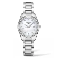 Best Orologio Longines Conquest Classic Quarzo Acciaio Madreperla Bianca Donna Orologi Longines Donna