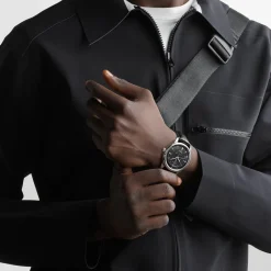Fashion Orologio Longines Conquest Heritage Central Power Reserve Nero 38 mm Uomo Orologi Longines Uomo