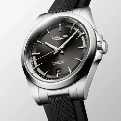 Best Orologio Longines Conquest Nero Caucciu 38 mm Uomo Orologi Longines Uomo