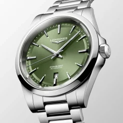 New Orologio Longines Conquest Verde Automatico 41 mm Uomo Orologi Longines Uomo