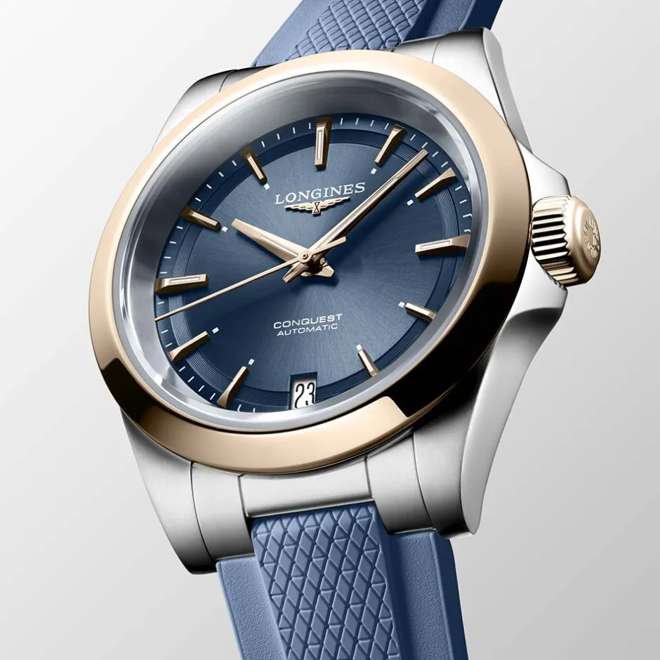 Best Orologio Longines Conquest Blu Caucciu Automatico 34 mm Donna Orologi Longines Donna