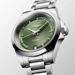 Discount Orologio Longines Conquest Verde Automatico 34 mm Donna Orologi Longines Donna