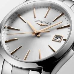 Discount Orologio Longines Conquest Classic Argento Quartz 34 mm Donna Orologi Longines Donna